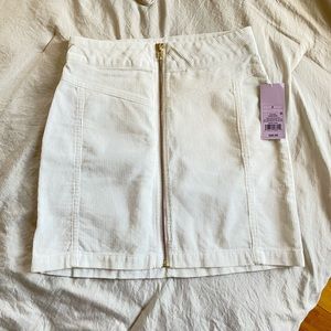Wild Fable Size 0 White Corduroy Skirt